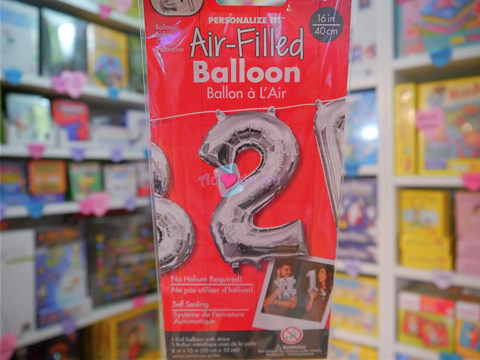Ballon Chiffre 2 Argenté Air