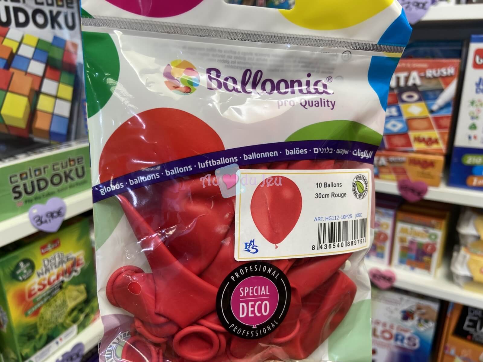 10 Ballons Latex 30 Cm - Rouge