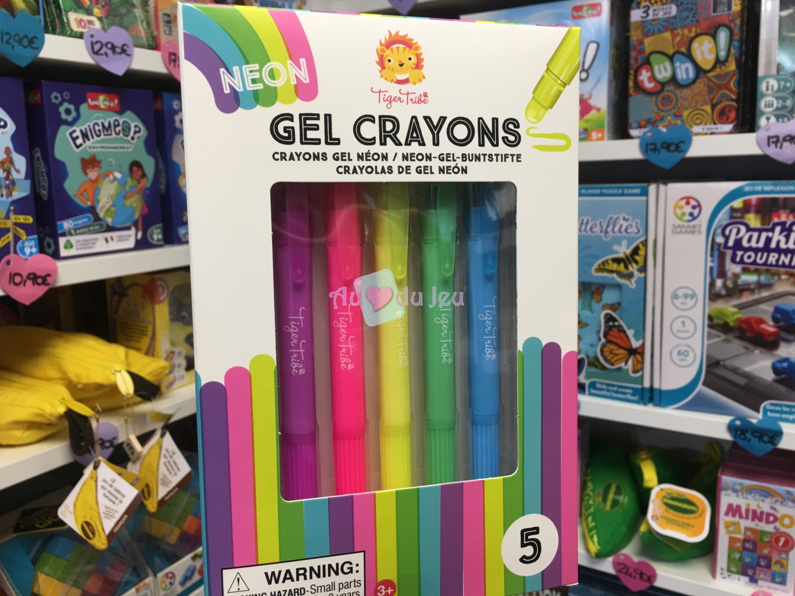 5 Crayons Gel Fluo Tiger Tribe