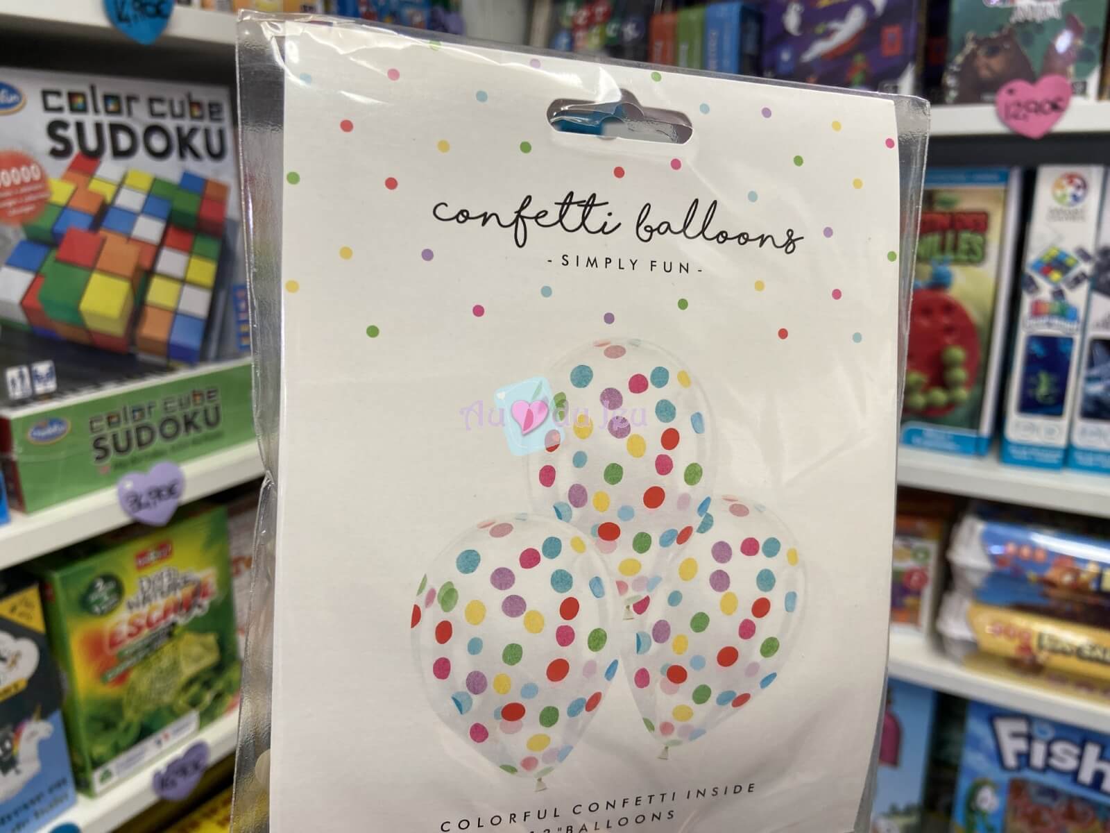 6 Ballons Confettis - Mix