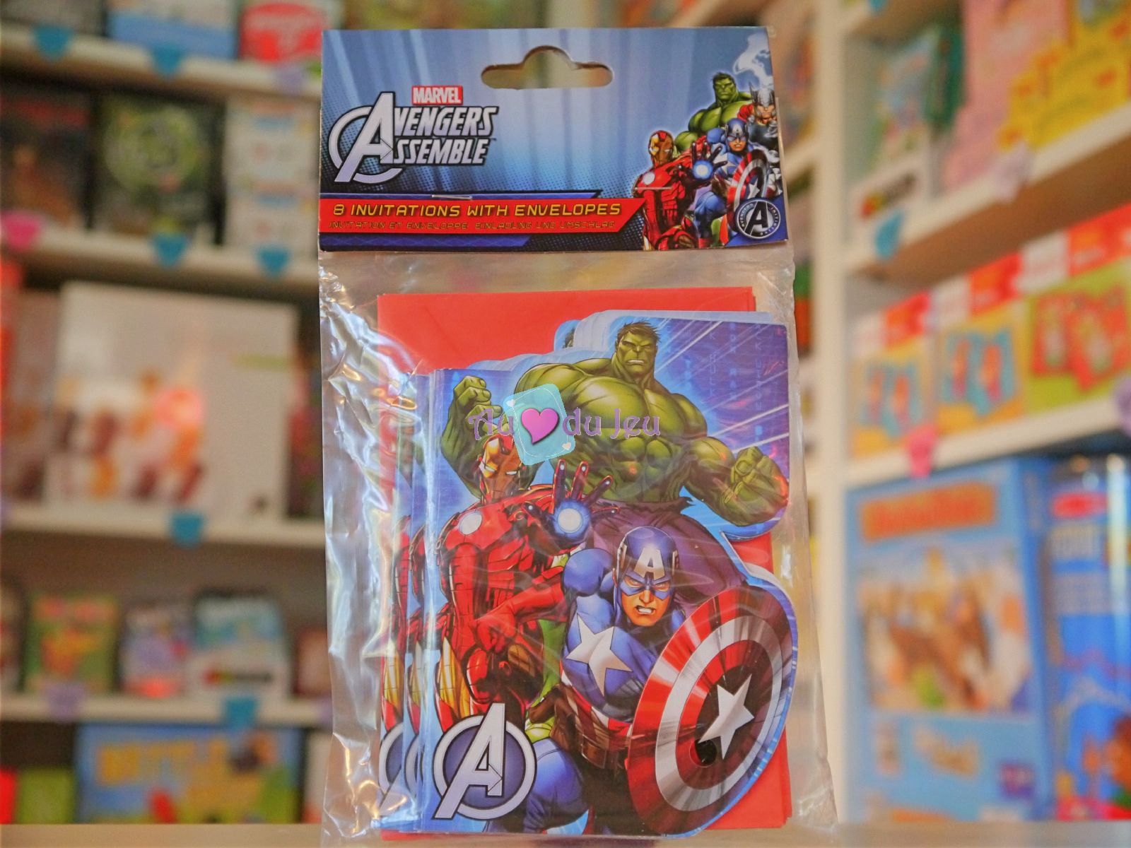 Cartes Invitations Avengers