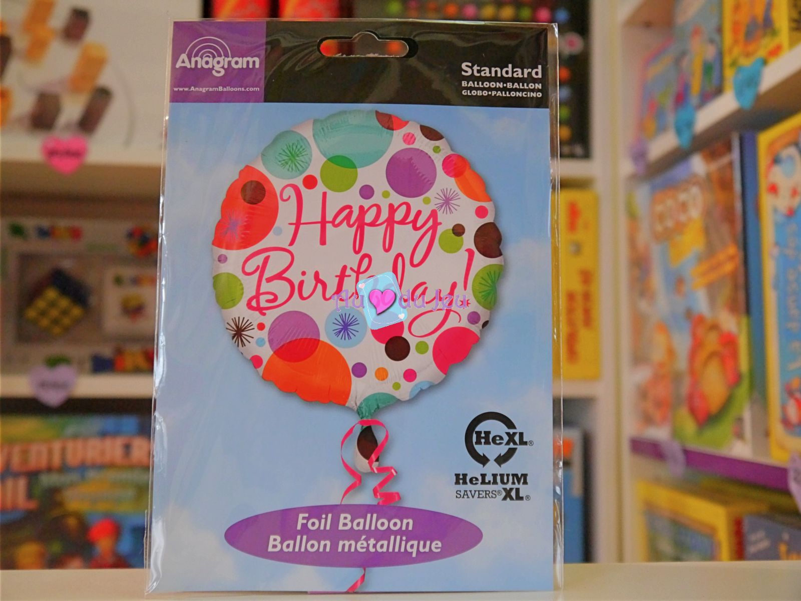 Ballon Hélium Happy Birthday Multicolore