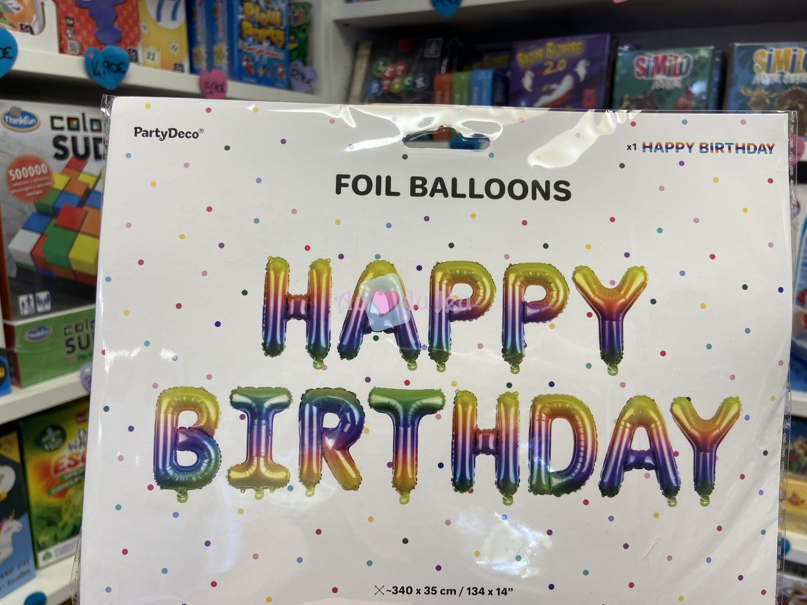 Ballon Lettres Happy Birthday Arc-en-ciel