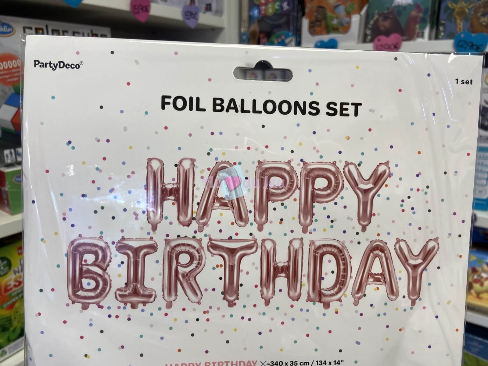 Ballon Lettres Happy Birthday Rose Gold