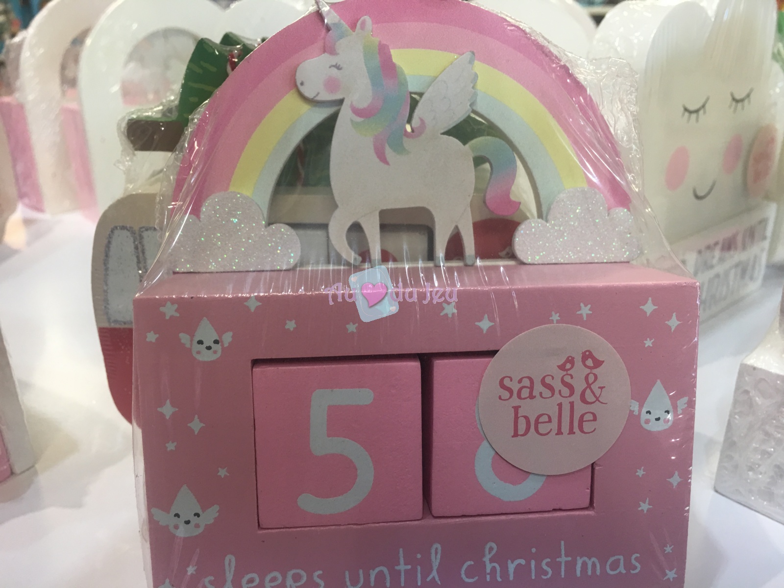 Blocs Décompte de Noël Licorne Sass & Belle