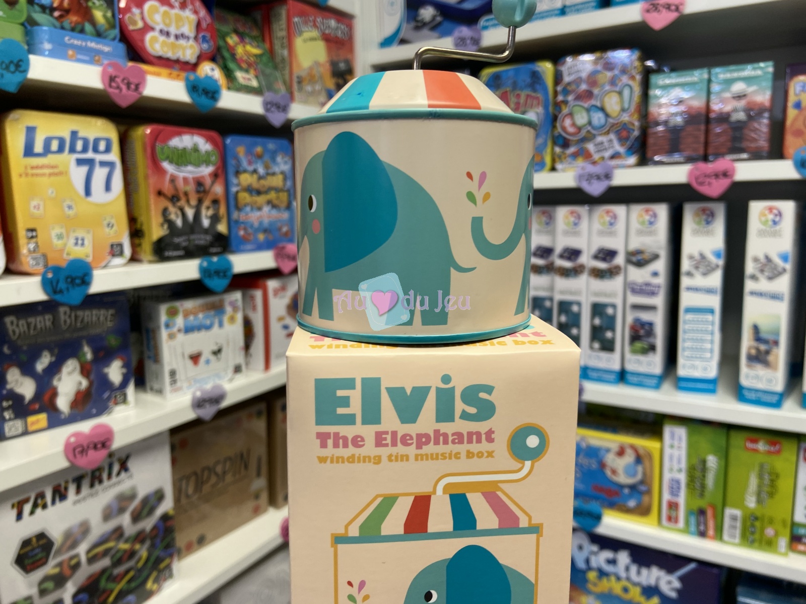 Boite Musicale Elvis L'elephant