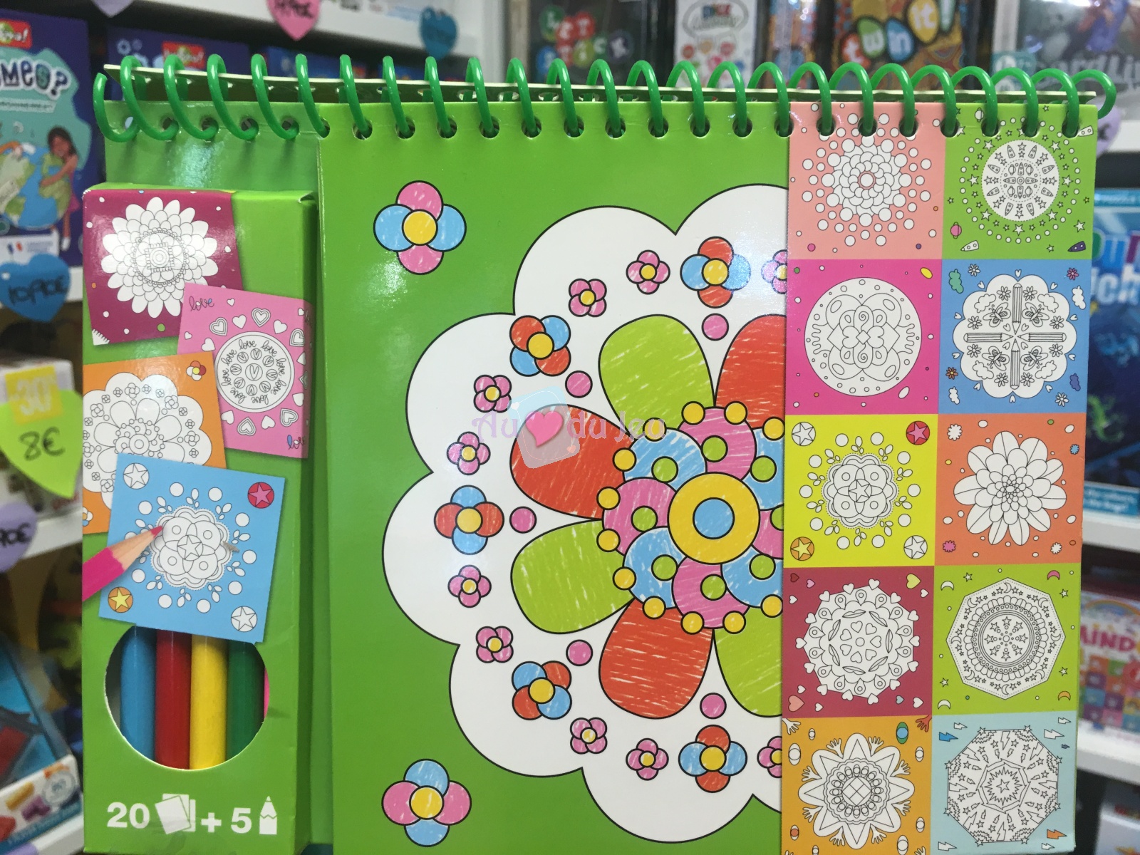 Cahier De 20 Feuilles De Coloriage Mandala APLI Kids