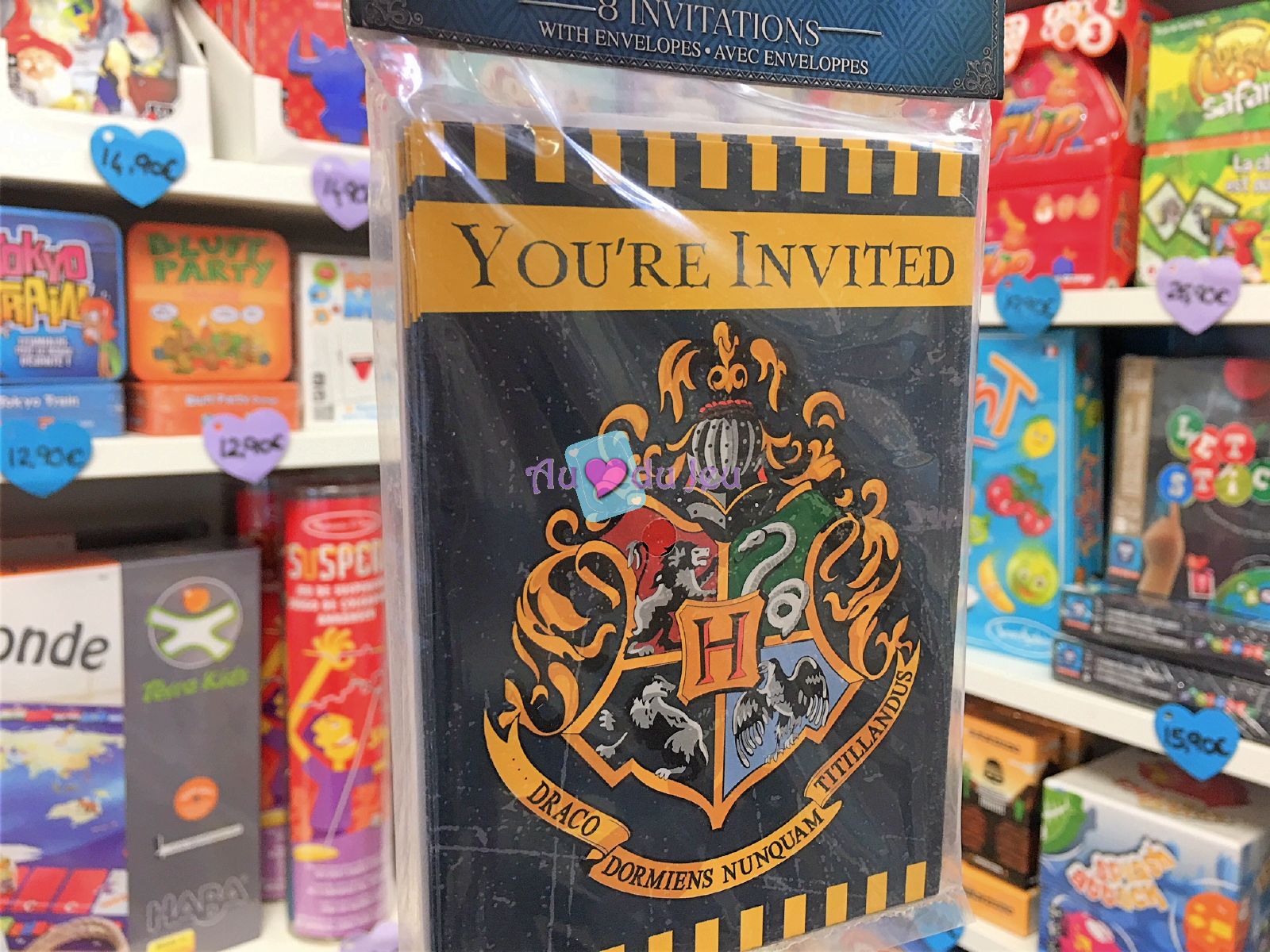 8 Cartes Invitations Harry Potter