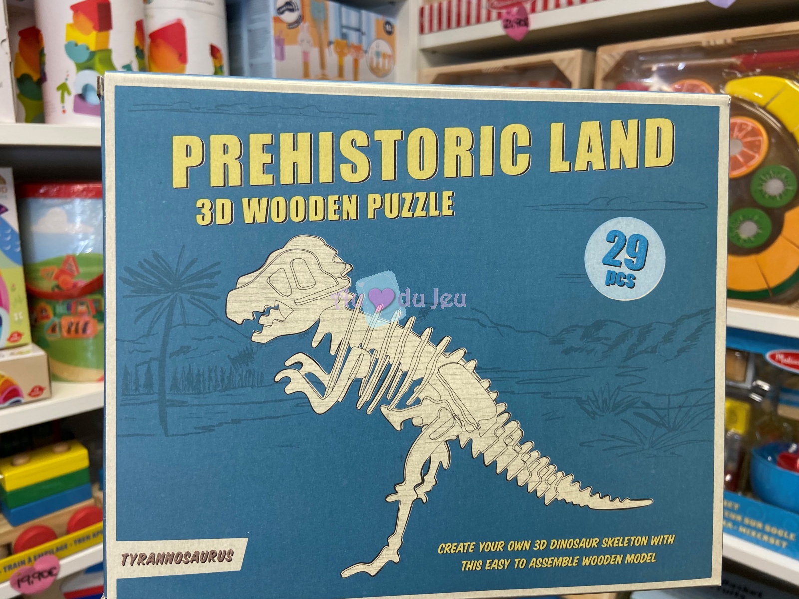 Puzzle 3D en Bois T-rex