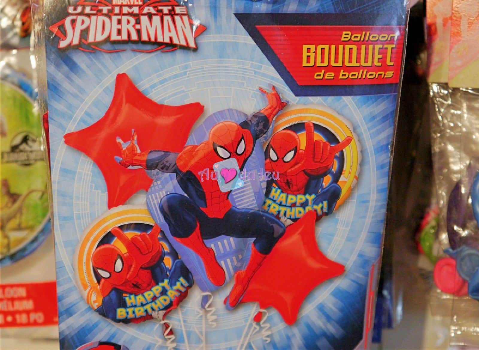 5 Ballons Hélium Spiderman