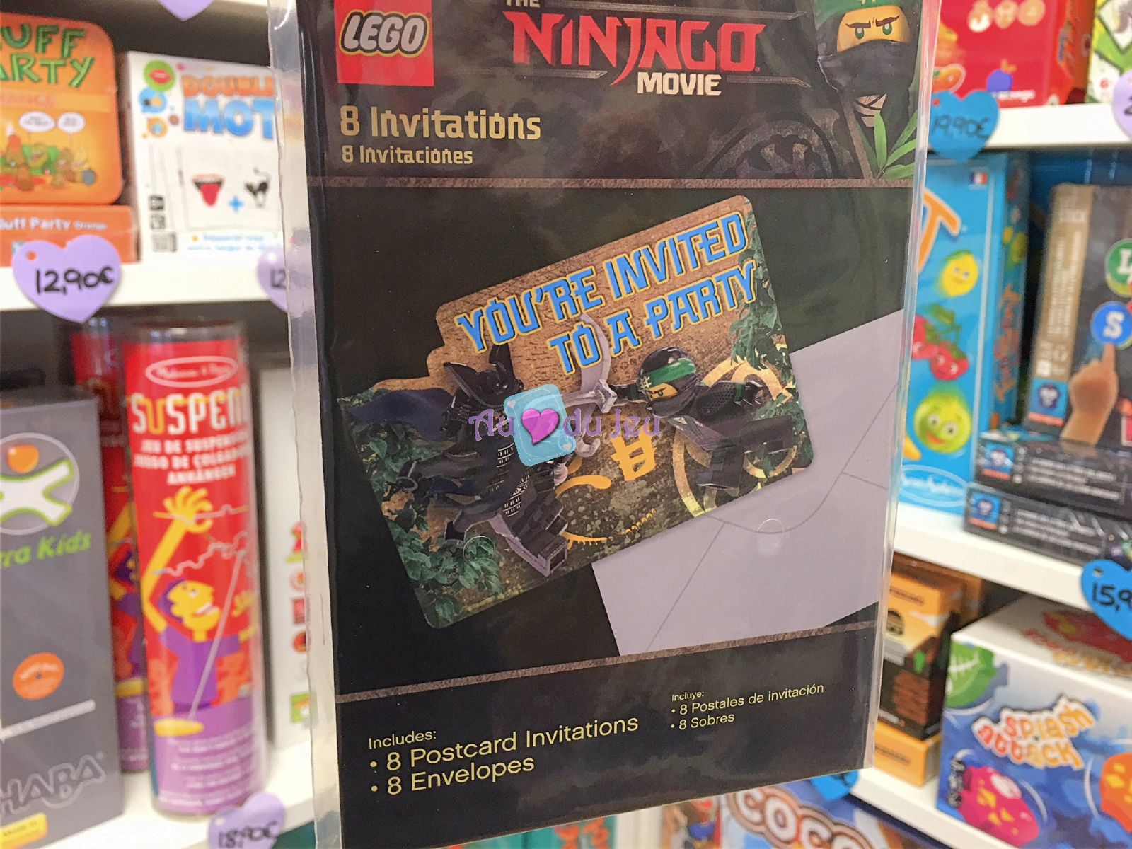8 Cartes Invitations Lego Ninjago Pour Vos Anniversaires Et Fetes Au Coeur Du Jeu