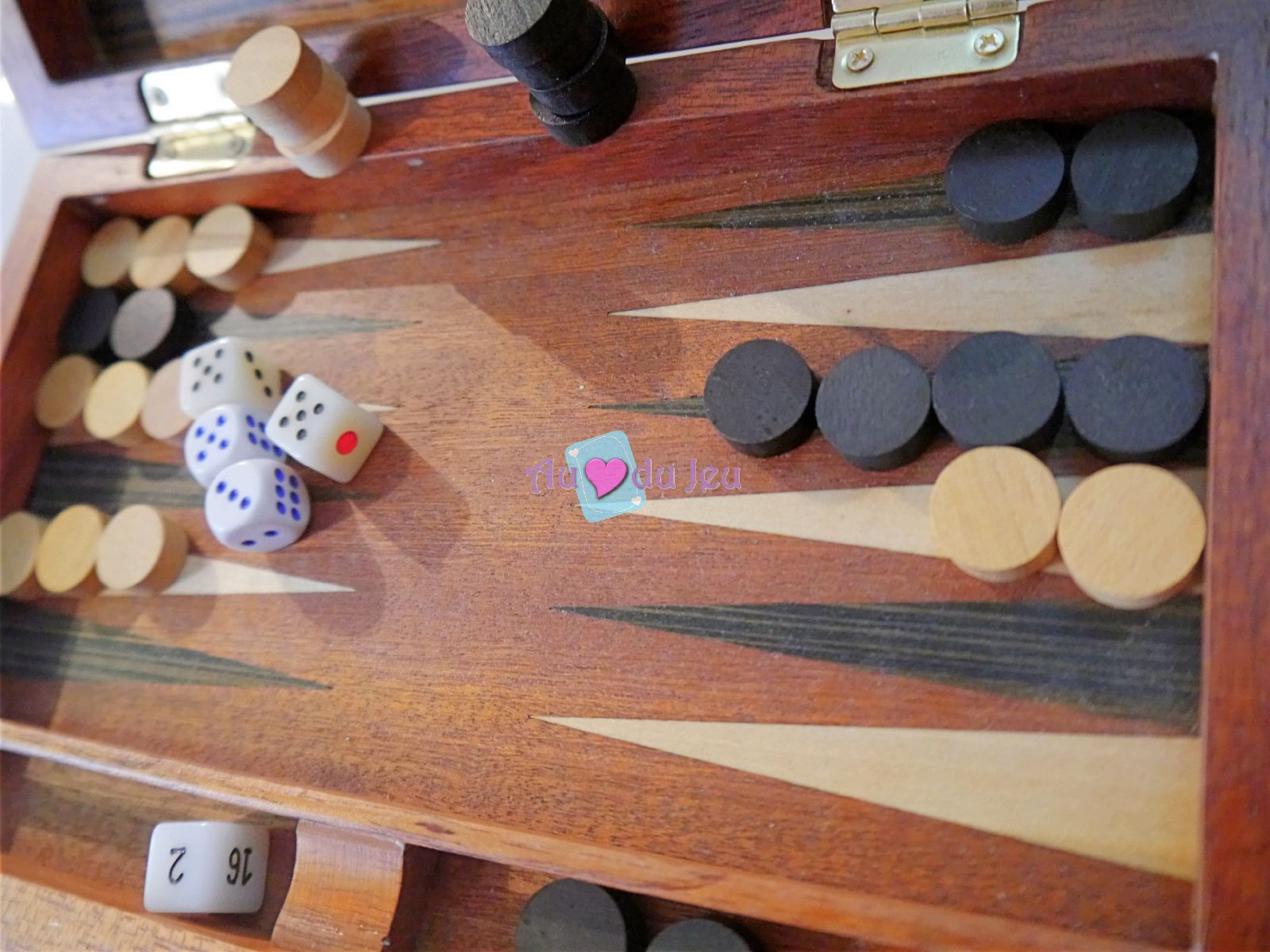 Backgammon de Voyage en bois