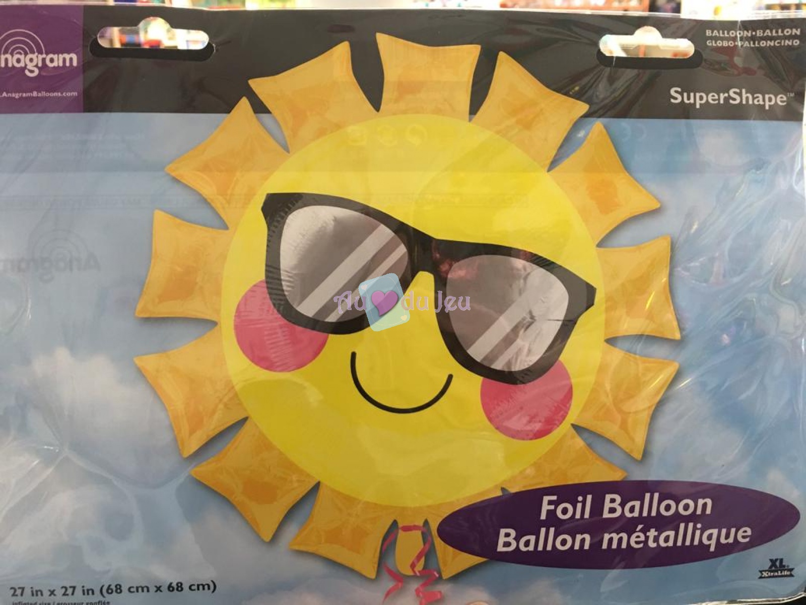 Ballon Hélium Soleil Géant