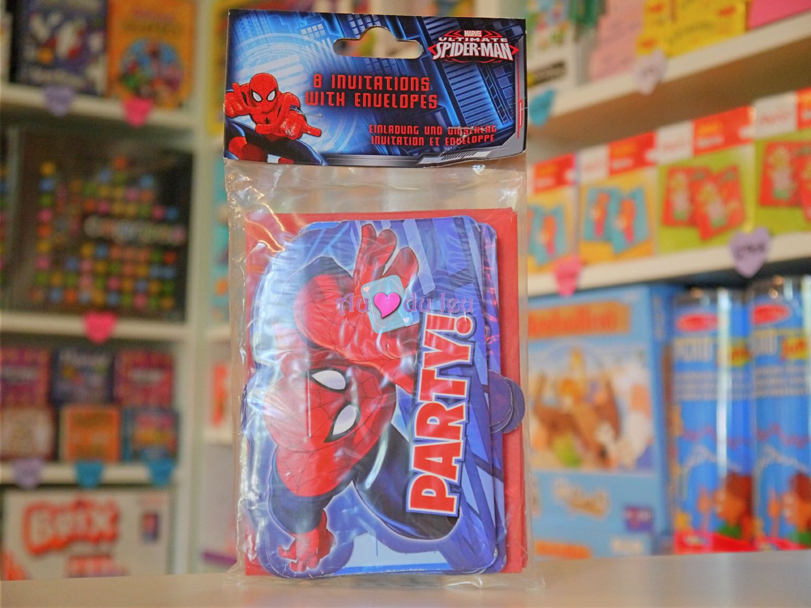 Cartes d'Invitation Anniversaire Spiderman