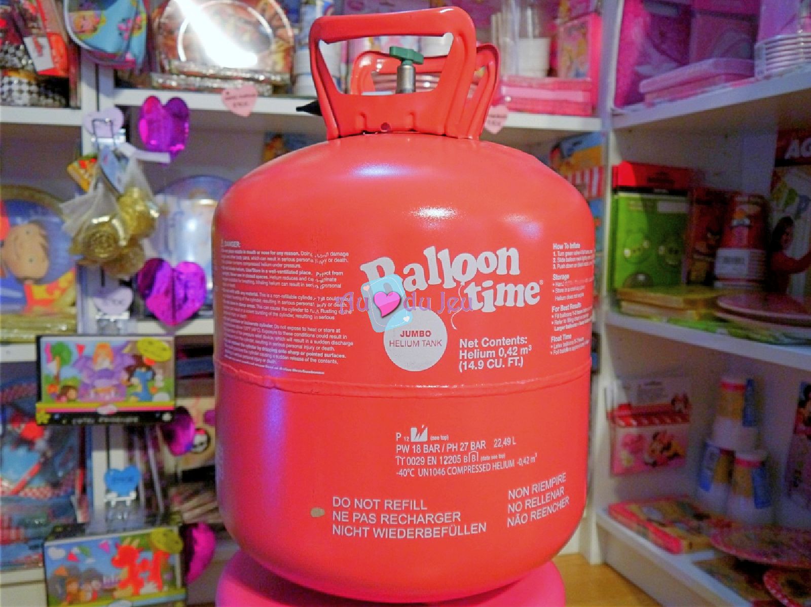 Bonbonne Hélium 50 Ballons