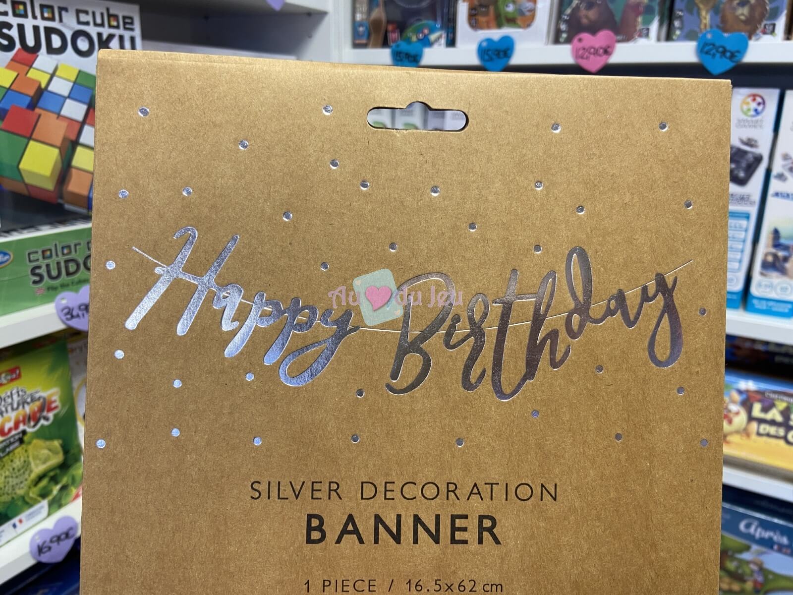 Bannière Happy Birthday Silver 