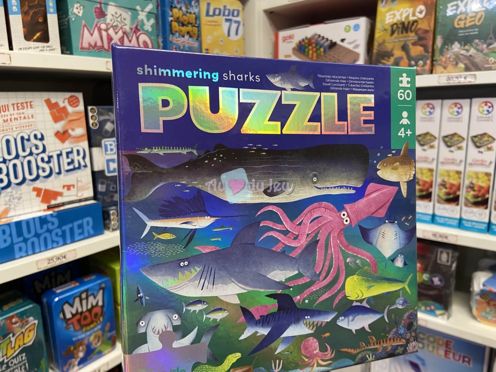 Puzzle 60 Pièces Brillants Requins 