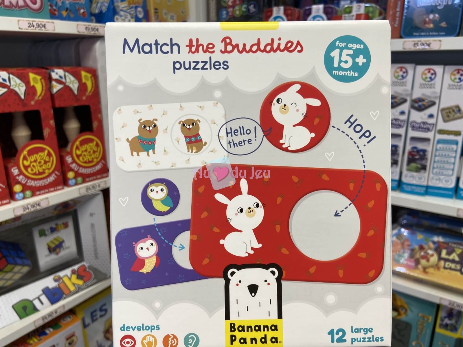 Puzzle Match The Buddies Banana Panda