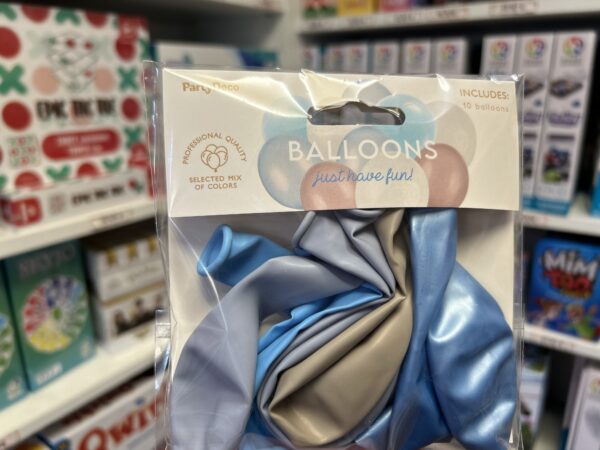 10 ballons mix bleu 9458 scaled