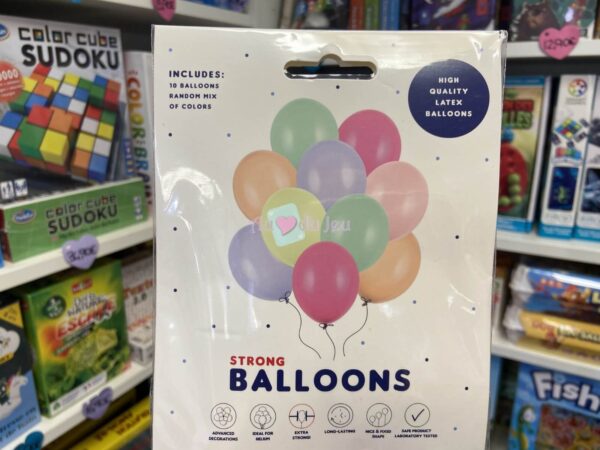10 ballons pastel 27 cm 7161 1 Belbal