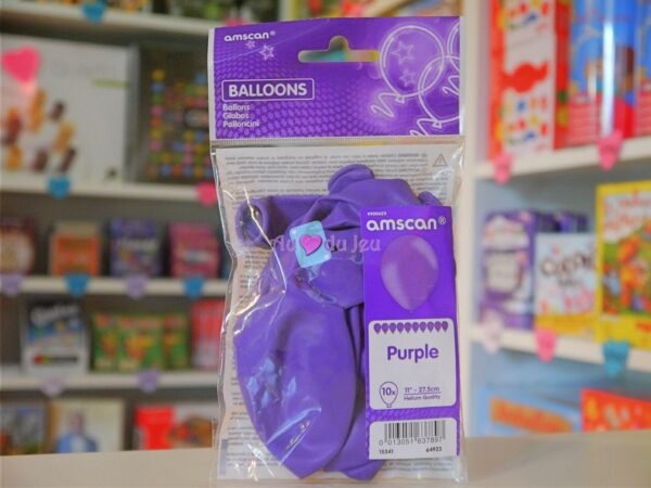 10 ballons violet 662 1 Amscan
