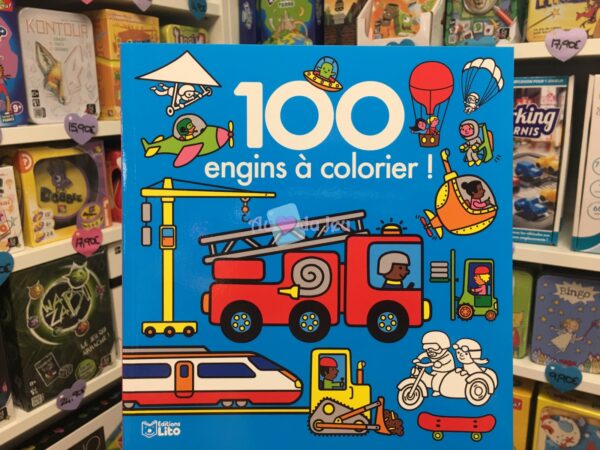100 images a colorier engins 3823 1 Editions Lito