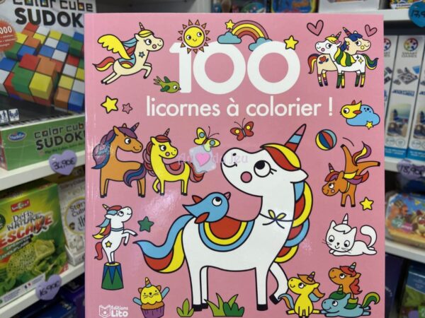 100 images a colorier licornes 6429 1 Editions Lito