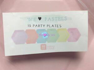12 Assiettes Pastels Assorties Talking Tables