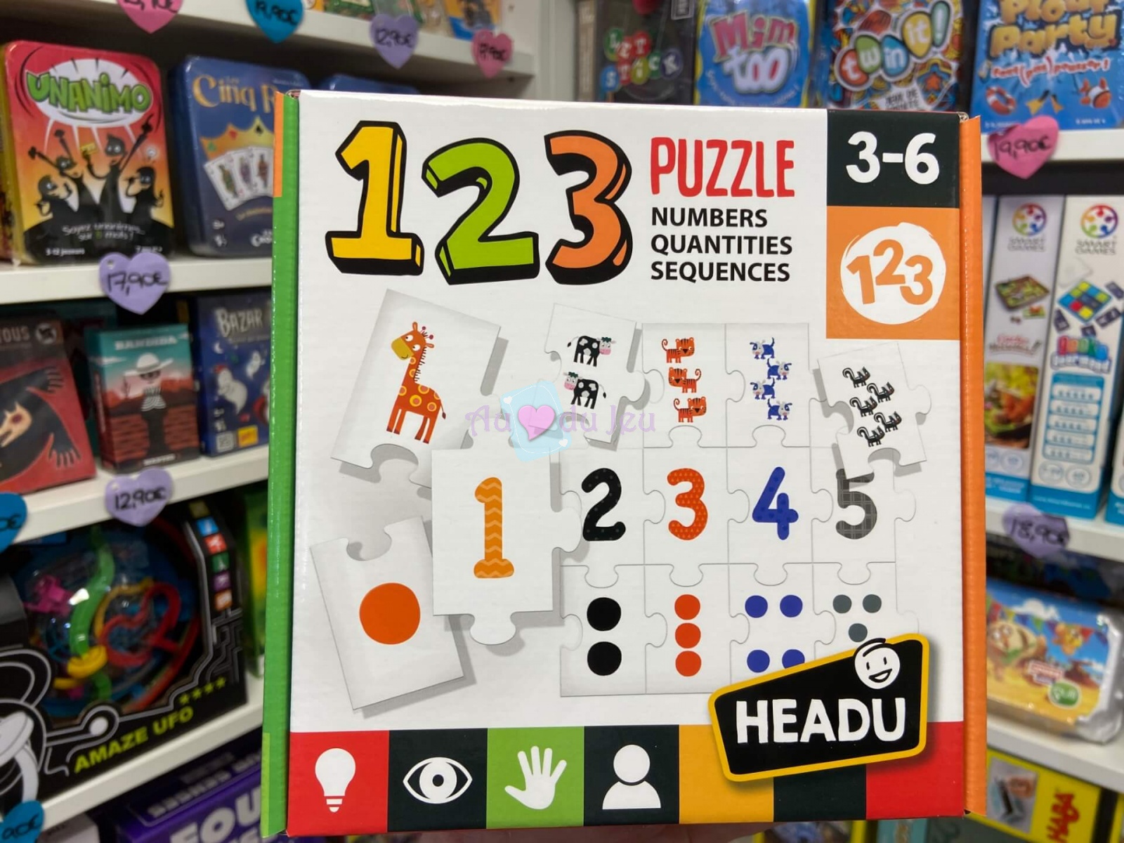 123 Puzzle - Headu 3-6 anos