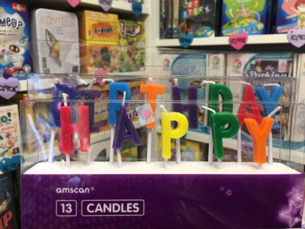 13 bougies happy birthday multicolores 4158 1 Amscan