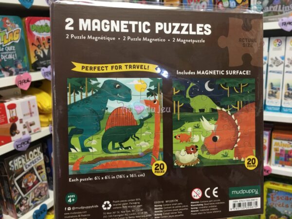 2 puzzles magnetiques dinosaures 5131 2 Mudpuppy