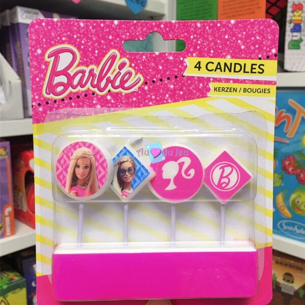 4 bougies barbie 3167 1 Amscan