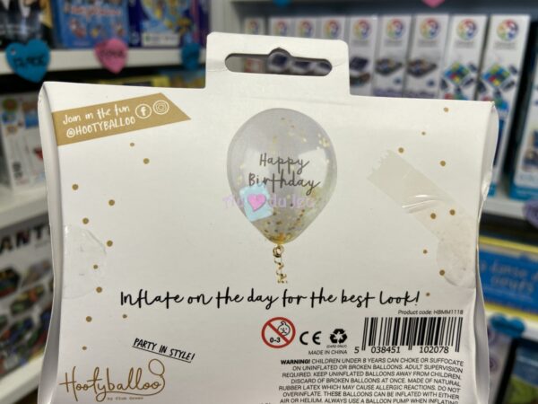 5 ballons confettis dores happy birthday 5864 2