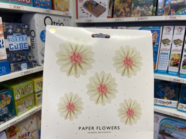 5 fleurs papier decoratives 8769 Ginger Ray