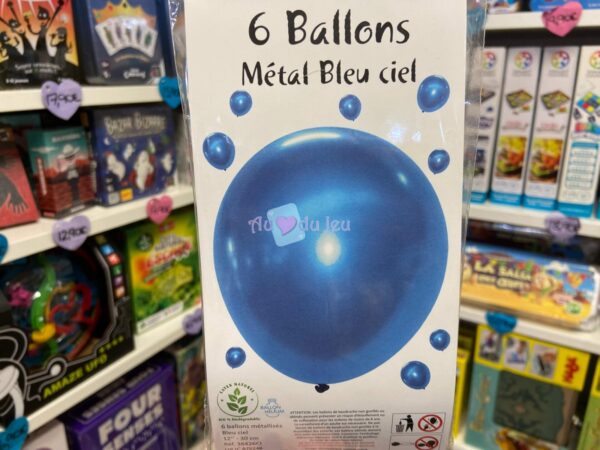 6 ballons metal bleu ciel 12 6229 1