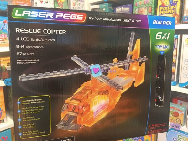 6 in 1 helicopter 87 pieces 3693 1 Laser Pegs