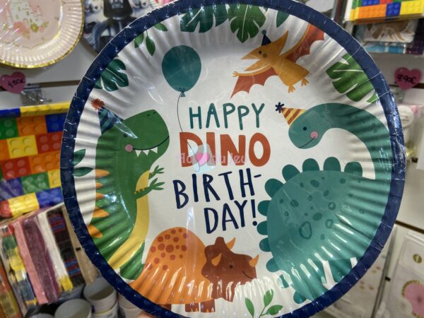 8 Assiettes Dino Party