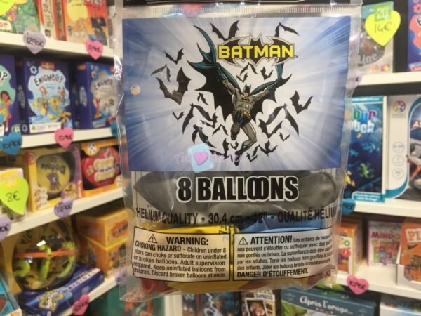 8 ballons latex batman 4825 1