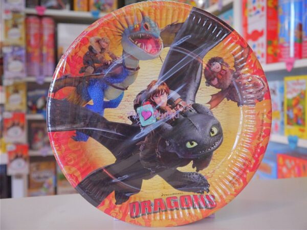 8 Assiettes Dragons