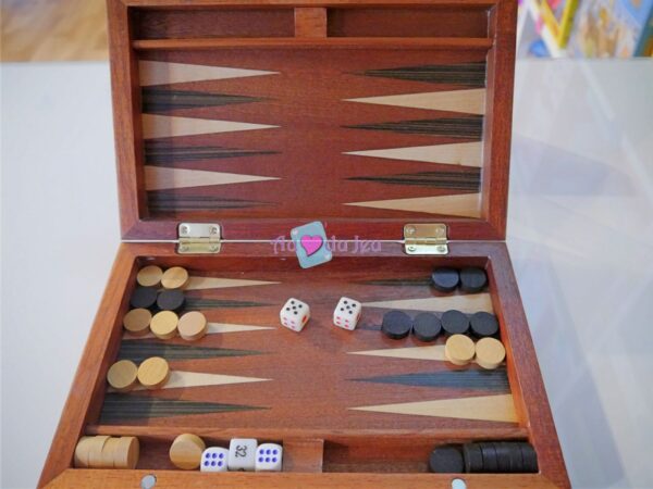 backgammon de voyage en bois 869 2