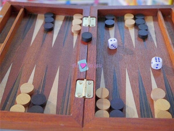 backgammon de voyage en bois 869 3