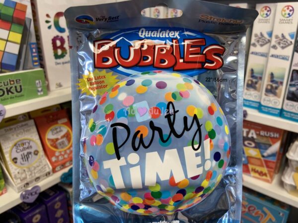 Ballon Bubble 22'' - Party Time Qualatex