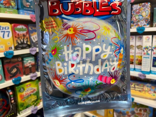 Ballon Bubbles Happy Birthday Bougies