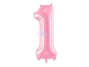 Ballon Chiffre 1 - Rose Clair (86 cm) PartyDeco