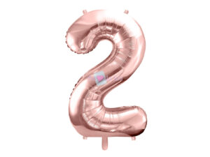 Ballon Chiffre 2 - Rose Gold (86 cm) PartyDeco
