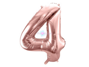 Ballon Chiffre 4 - Rose Gold (86 cm) PartyDeco