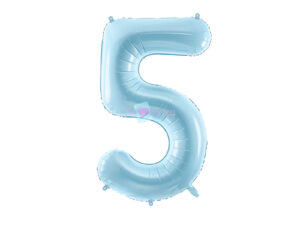 Ballon Chiffre 5 - Bleu Clair (86 cm) PartyDeco