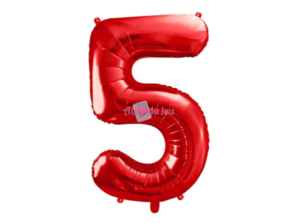 Ballon Chiffre 5 - Rouge (86 cm) Amscan