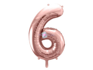 Ballon Chiffre 6 - Rose Gold (86 cm) PartyDeco