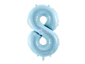 Ballon Chiffre 8 - Bleu Clair (86 cm) PartyDeco